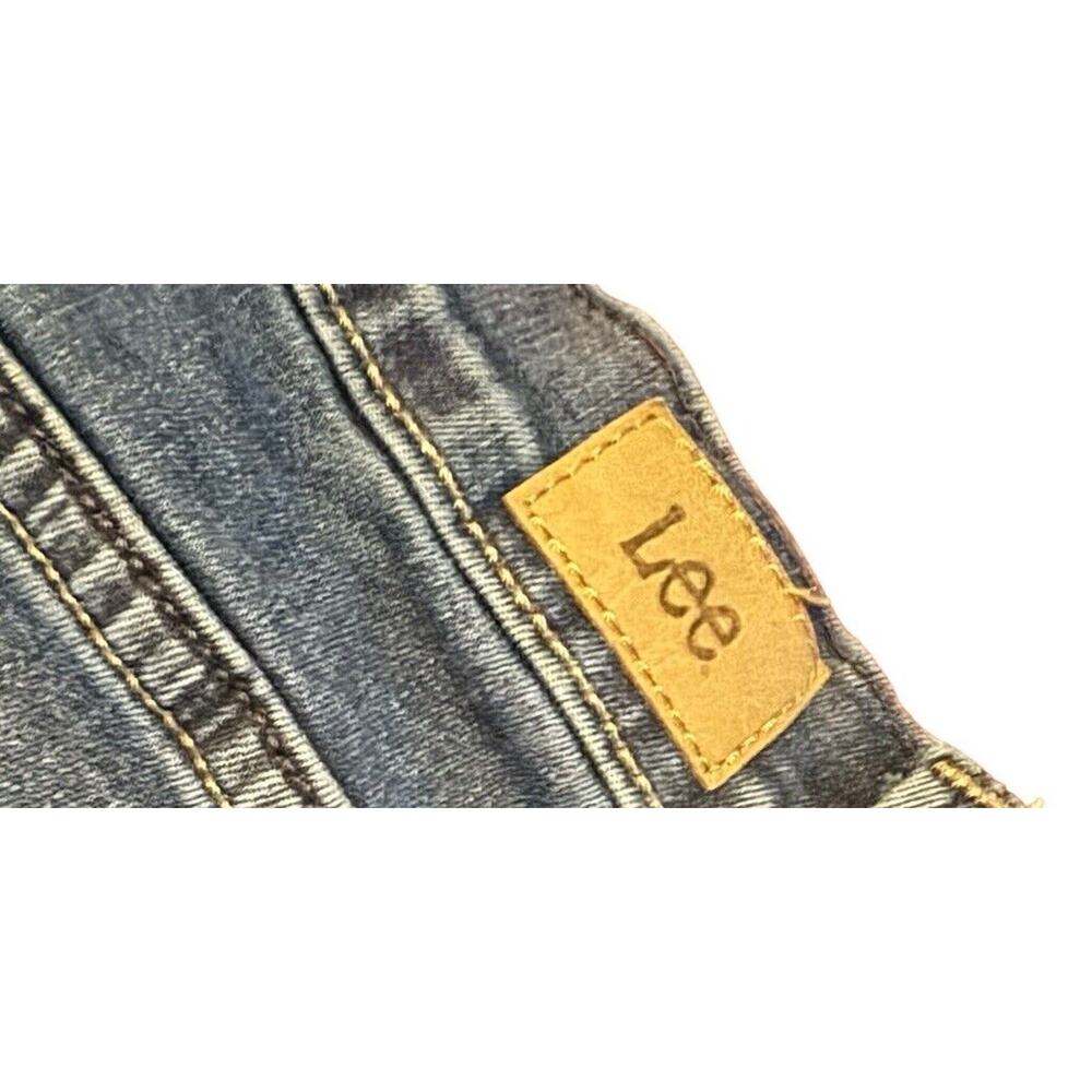 Lee Slimming Fit Skinny Leg Mid Rise‎ Jeans 12P 12 Petite Dark Blue Wash READ - Picture 5 of 10